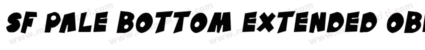 SF Pale Bottom Extended Oblique字体转换